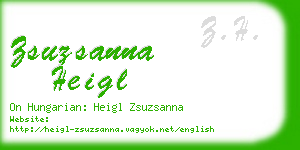 zsuzsanna heigl business card